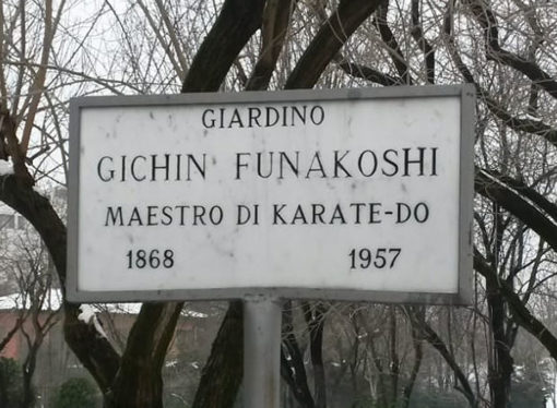 Un giardino pubblico per il M° G. Funakoshi